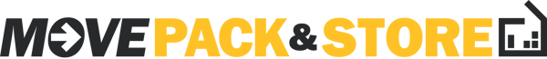 Move Pack and Store logo yellow and black